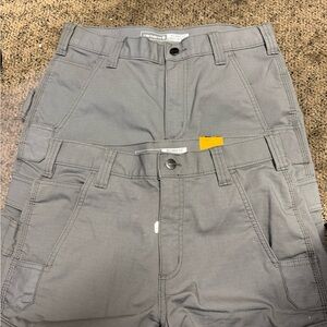 Carhartt Relaxed Fit Rugged Flex Ripstop Cargo Work Short size 30 new grey 2 set